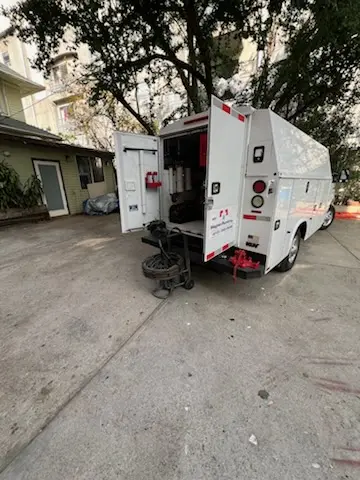 Magnet Plumbing service vehicle on-site for Water Heater Repair in Jacksonville Heights South